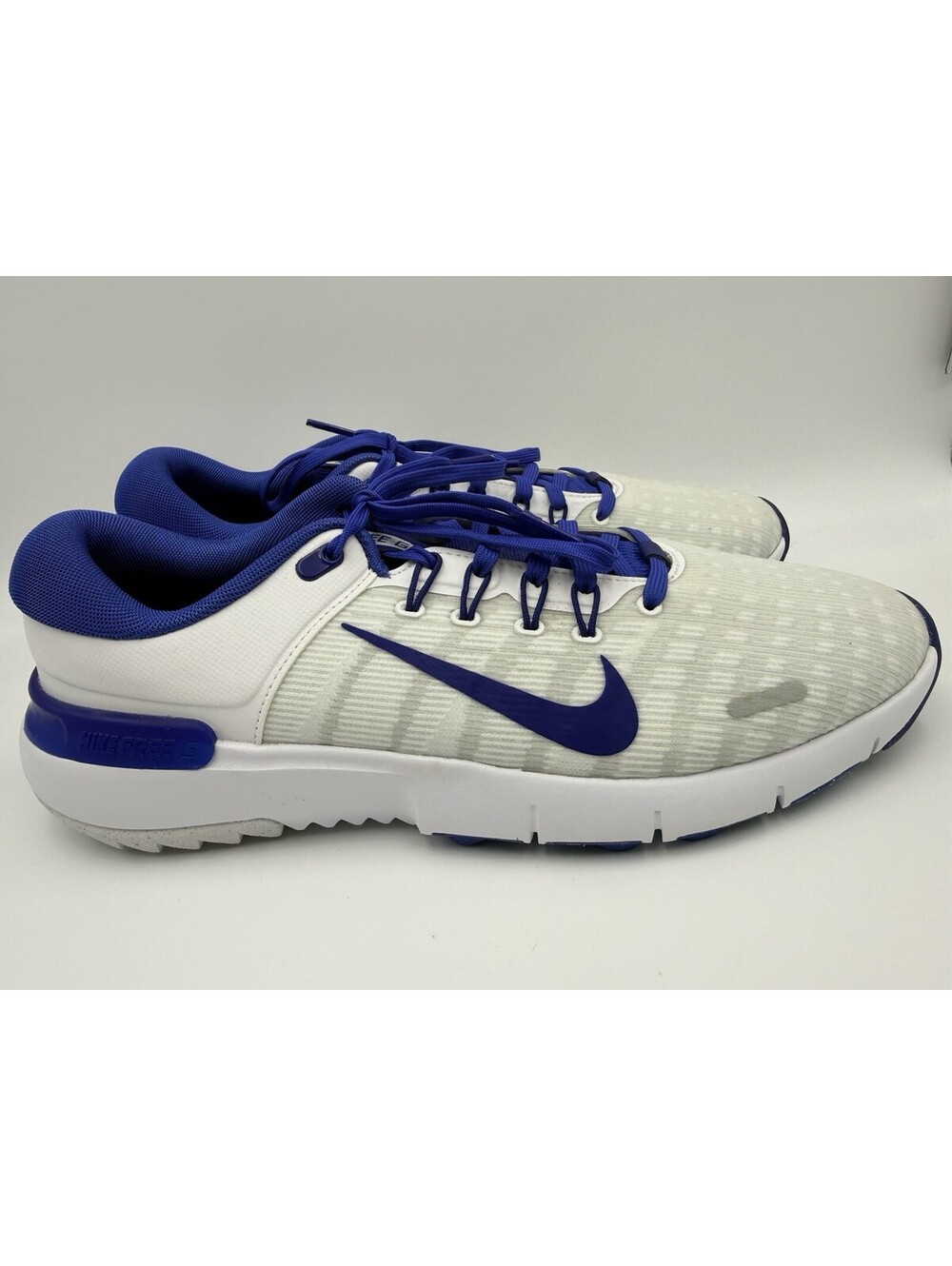 Nike Free Golf NN Golf Shoes (White/Grey/ Royal Blue) US 10.5 W Men’s NWOB